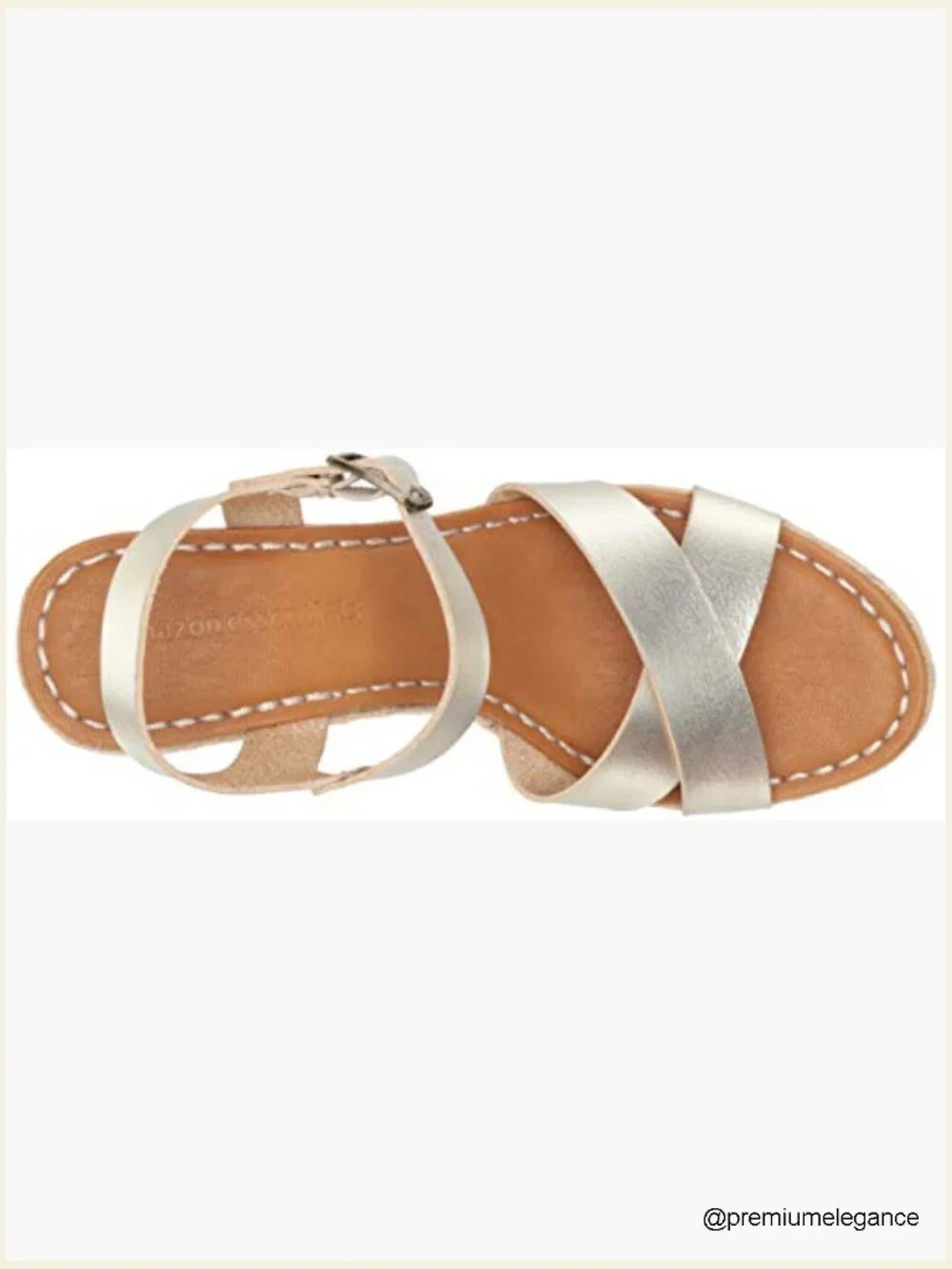 Women's Espadrille Wedge Sandal with Adjustable Buckle Strap